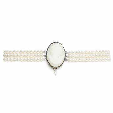Seenberg, Trachtenschmuck, Trachtenkette, Trachtenkropfkette, Choker, Ohrringe, nude, Kristall, Perlen, Österreich