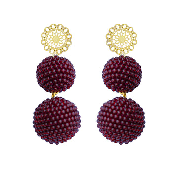 Ohrstecker Yara Bordeaux